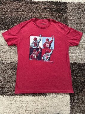 BREAKINGT (No Size) Kyle Schwarber Four Schwarbomb Game Red Powder Blue Square